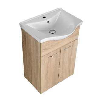 KERAMIA FRESH umyvadlová skříňka 51,1x74x34cm, dub platin 50058