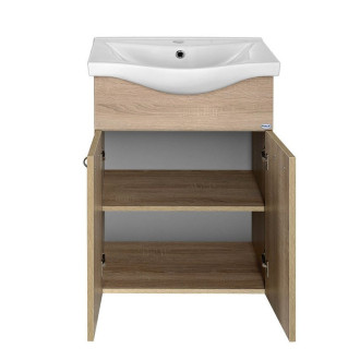 KERAMIA FRESH umyvadlová skříňka 51,1x74x34cm, dub platin 50058