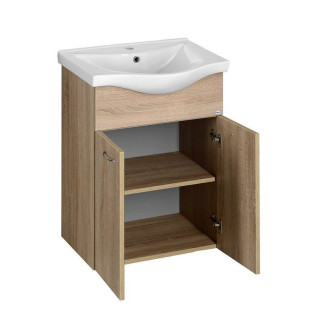 KERAMIA FRESH umyvadlová skříňka 51,1x74x34cm, dub platin 50058