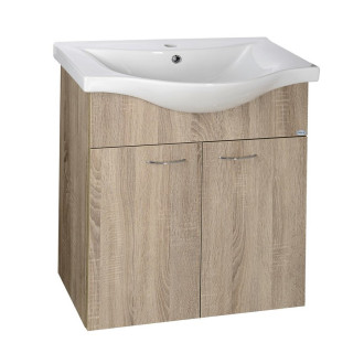KERAMIA FRESH umyvadlová skříňka 60,6x74x34cm, dub platin 50065