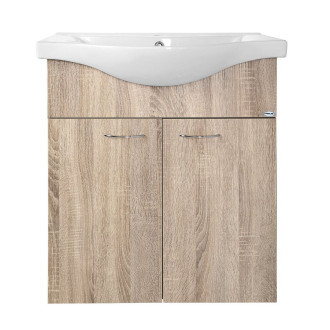 KERAMIA FRESH umyvadlová skříňka 60,6x74x34cm, dub platin 50065