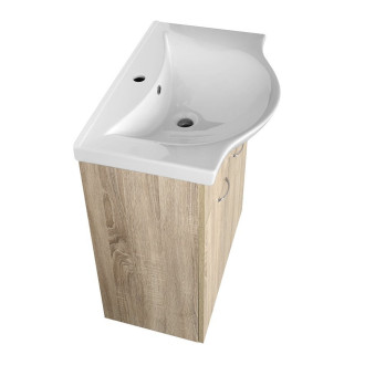 KERAMIA FRESH umyvadlová skříňka 60,6x74x34cm, dub platin 50065