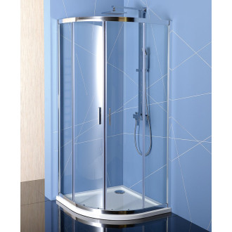 EASY čtvrtkruhová sprchová zástěna 800x800mm, L/R, čiré sklo EL2515