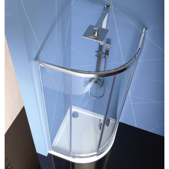 EASY čtvrtkruhová sprchová zástěna 800x800mm, L/R, čiré sklo EL2515