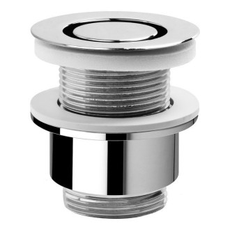 Umyvadlová výpust 5/4“, neuzavíratelná, design zátka, 30-45mm, chrom 147.545.5