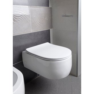 FLO WC sedátko, SLIM, Soft Close, bílá 319101