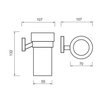 Nimco Keira KE 22058W-26 Držák na kartáčky