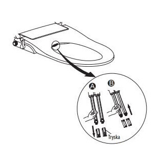 Trysky k bidetovému sedátku LB402, LB802
