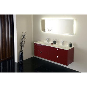 MITRA dvojumyvadlová skříňka 121,5x55x46 cm, bordó MT123