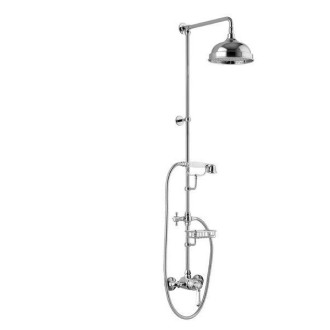 VIENNA sprchový sloup s pákovou baterií, mýdlenka, 1291mm, chrom VO138