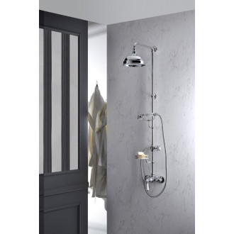 VIENNA sprchový sloup s pákovou baterií, mýdlenka, 1291mm, chrom VO138