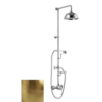 VIENNA sprchový sloup s pákovou baterií, mýdlenka, 1291mm, bronz VO138BR