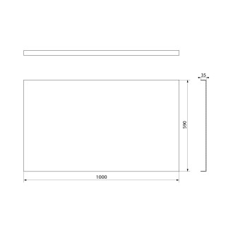 PLAIN panel boční 100x59cm 72723