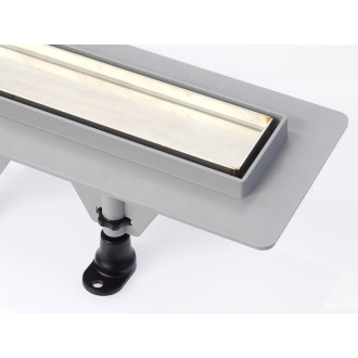 TILE podlahový žlab s nerezovým roštem pro dlažbu, L-920mm, DN40 72839