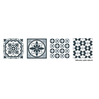 HERITAGE dlažba Taco Black 16,5x16,5 (0,55m2) HER014
