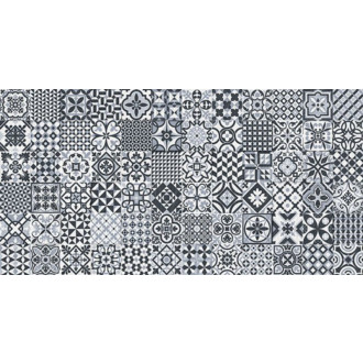 HERITAGE dlažba Deco Black 32x62,5 (1m2) HER015