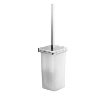 GLAMOUR WC štětka závěsná, mléčné sklo, chrom 573303