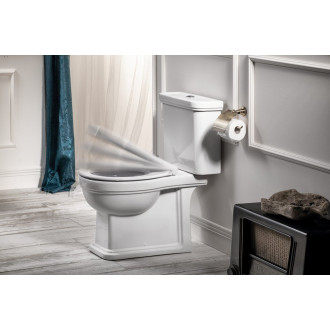 CLASSIC WC sedátko, Soft Close, bílá/chrom MSC87CN11