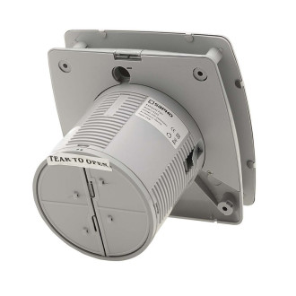 LEX koupelnový ventilátor axiální, 15W, potrubí 100mm, nerez mat LX103