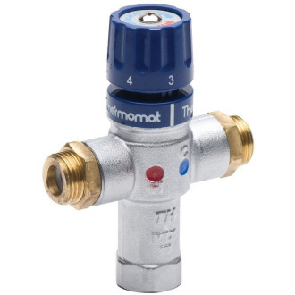 Termostatický směšovač, 1/2", 30-60 stupňů, zpětné klapky TMT12MPM
