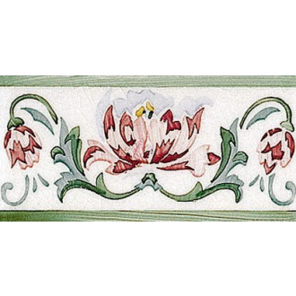 MODERNISTA Cenefa Benidoleig PB Verde C/C B 7,5x15 (ADP39) ADMO3032