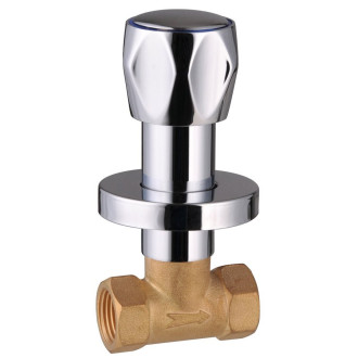 Podomítkový uzavírací ventil 1/2", chrom VP621