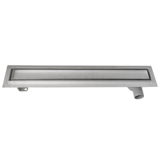 PAVINO nerezový podlahový žlab s roštem pro dlažbu, L-760, DN50 2710-80