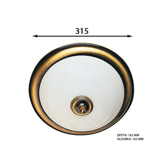 GLOSTER stropní osvětlení 2xE14, 40W, bronz AU514