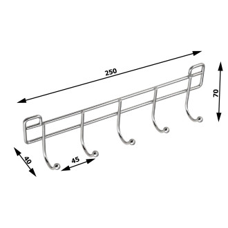 CHROM LINE pětiháček, chrom 37055