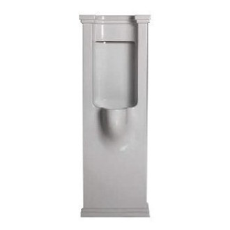 WALDORF urinál na postavení se zakrytým přívodem vody 44x124,5 včetně sifonu, bílá 413101