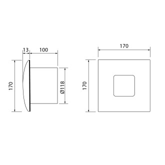 SILENTIS 12 koupelnový ventilátor axiální, 20W, potrubí 120mm, bílá 1080000
