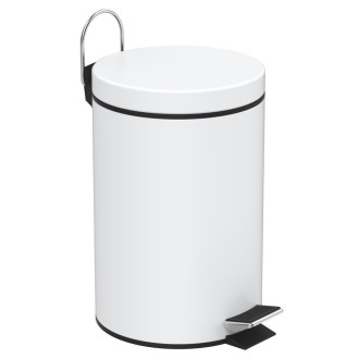 SIMPLE LINE odpadkový koš kulatý 3l, bílá 28103