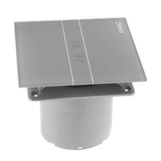 E-100 GSTH koupelnový ventilátor axiální s automatem,4W/8W,potrubí 100mm,stříbr 900600