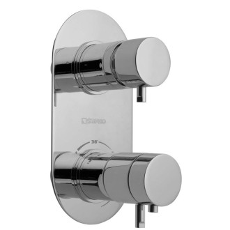 RHAPSODY podomítková sprchová termostatická baterie, 2 výstupy, chrom 5585T