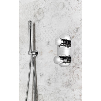 RHAPSODY podomítková sprchová termostatická baterie, 2 výstupy, chrom 5585T