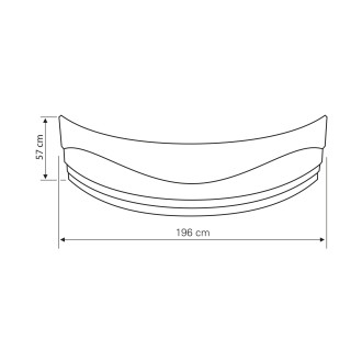 DUNAJ 140 čelní panel, výška 57cm, včetně montážní sady G1345