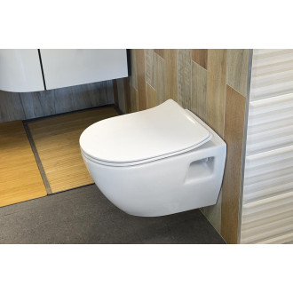 EDITA WC sedátko, SLIM, Soft Close, bílá 1703-458