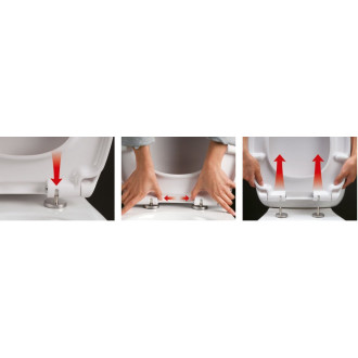 EDITA WC sedátko, SLIM, Soft Close, bílá 1703-458