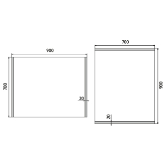 Nimco ZP 11019 LED zrcadlo 900x700