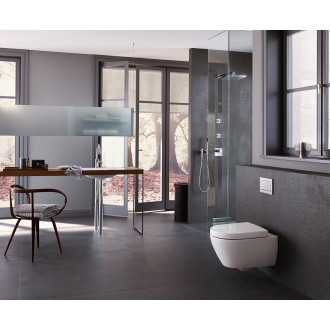 GEBERIT SIGMA30 ovládací tlačítko, bílá lesk/chrom