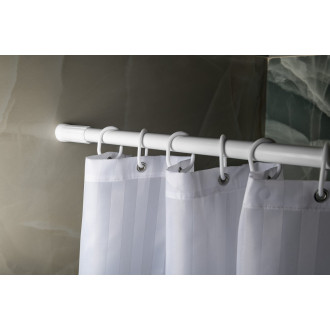 Teleskopická rozpěrná tyč 110-200cm, hliník, bílá TC200