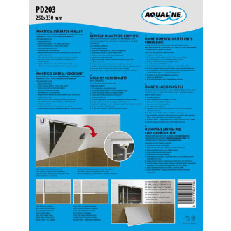Magnetická dvířka pod obklady 250x330 PD203