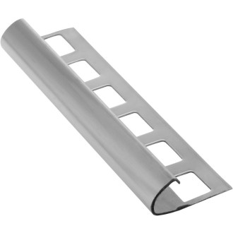 Lišta k obkladům O, L250cm, 12,5mm, nerez pololesk UP212