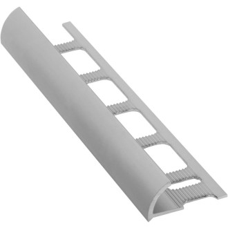 Lišta k obkladům O, L250cm, 10mm, matný eloxovaný hliník PO121