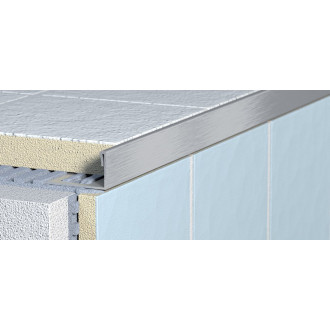 Lišta k obkladům L, L250cm, 12,5mm, nerez mat PN042