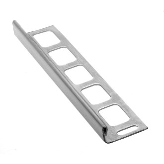 Lišta k obkladům L, L250cm, 8mm, nerez mat PN048