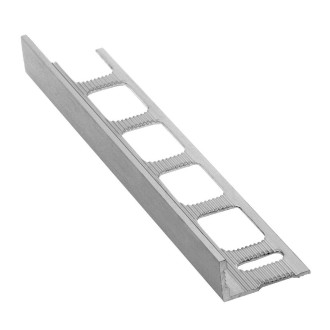 Lišta k obkladům L, L250cm, 12,5mm, kartáčovaný eloxovaný hliník PA022