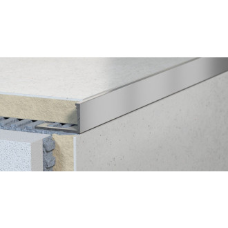 Lišta k obkladům L, L250cm, 12,5mm, matný eloxovaný hliník PA012