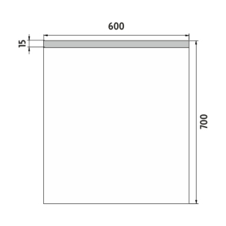 Nimco ZP 8002 LED zrcadlo 600x700