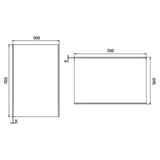 Nimco ZP 9001 LED zrcadlo 500x700
